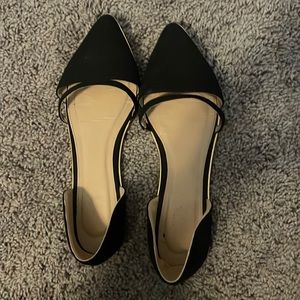 Charolette Russe  black and gold flats. Size 9